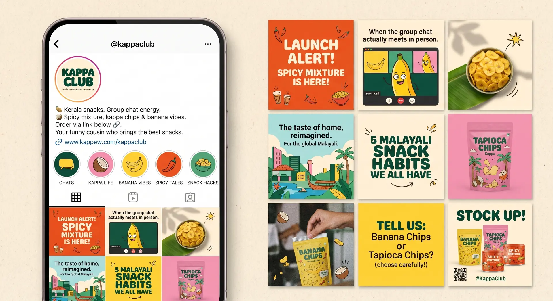 Kappa Club The Instagram feed concept
